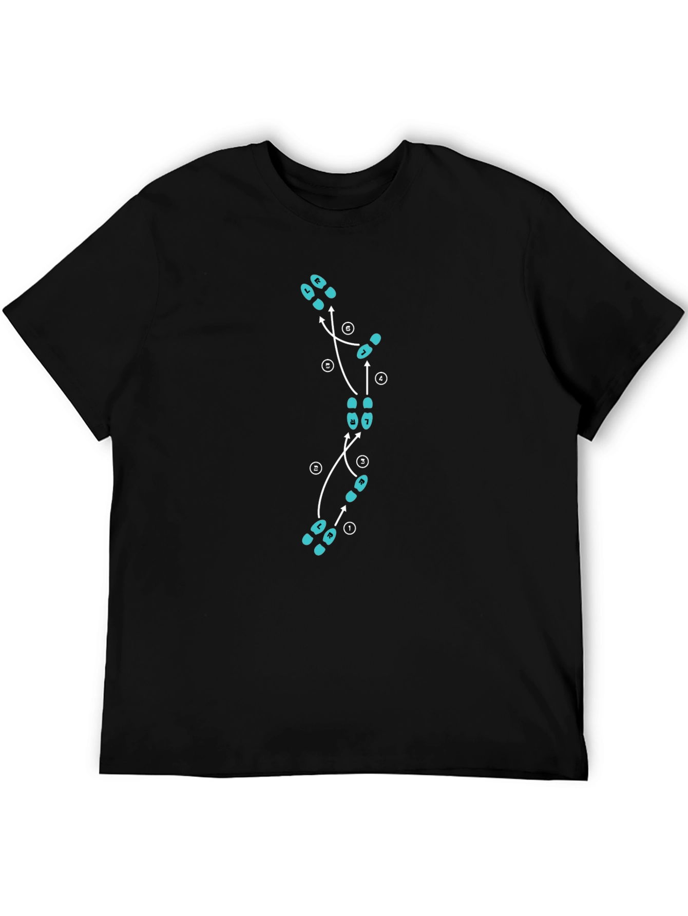 Dance Steps Graphic Tee - Black
