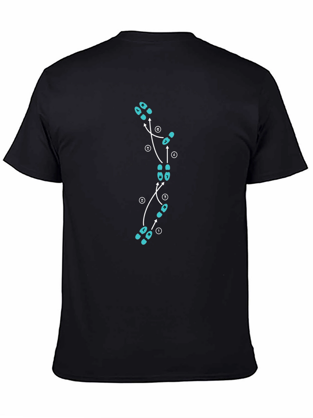 Dance Steps Graphic Tee - Black