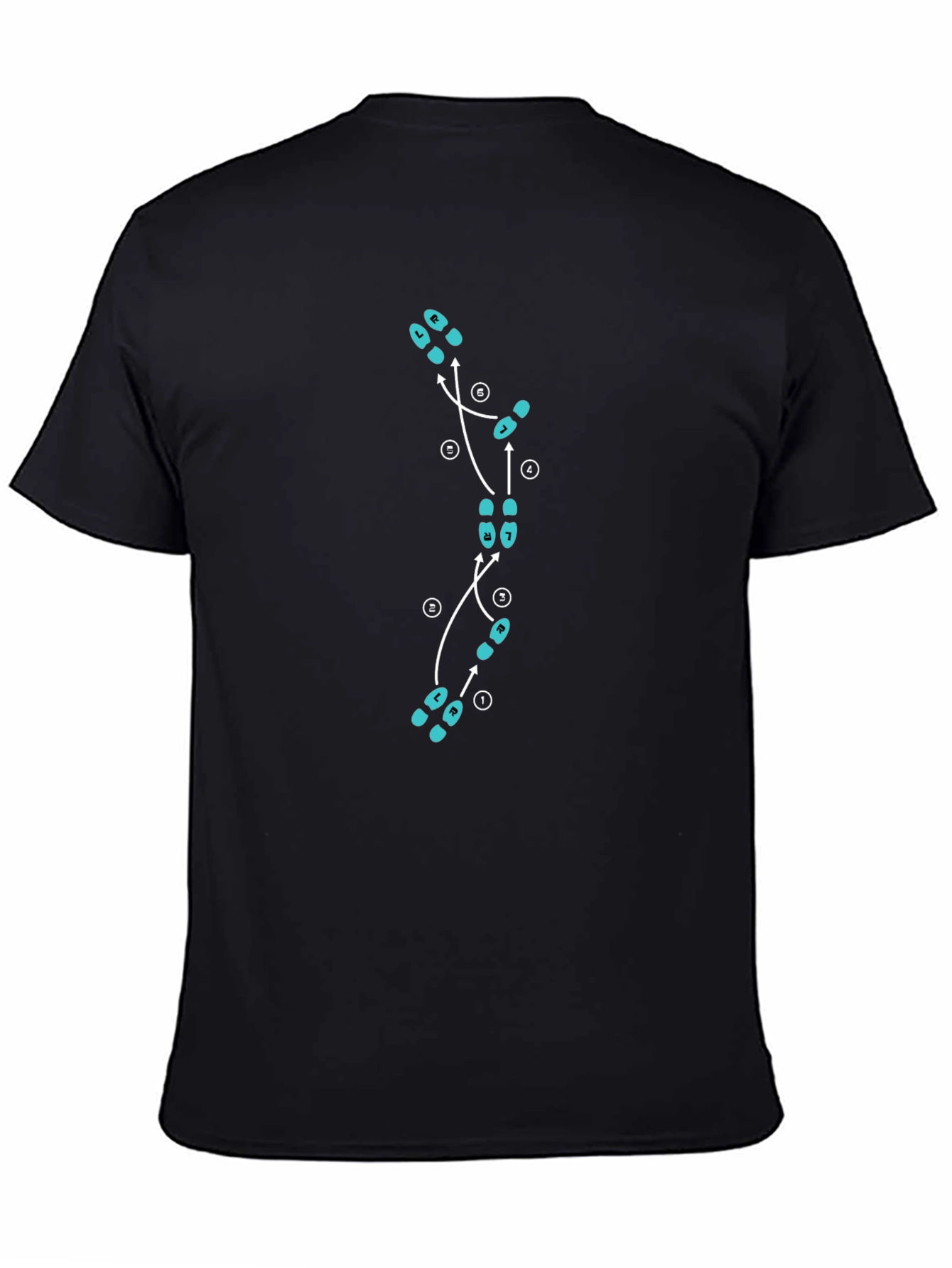 Dance Steps Graphic Tee - Black
