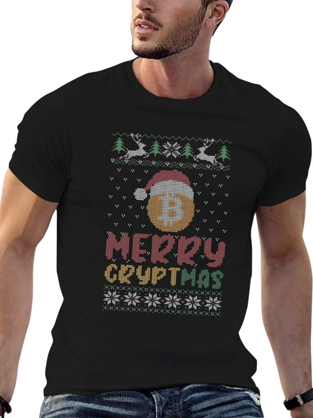 Merry Cryptmas Bitcoin Holiday T-Shirt