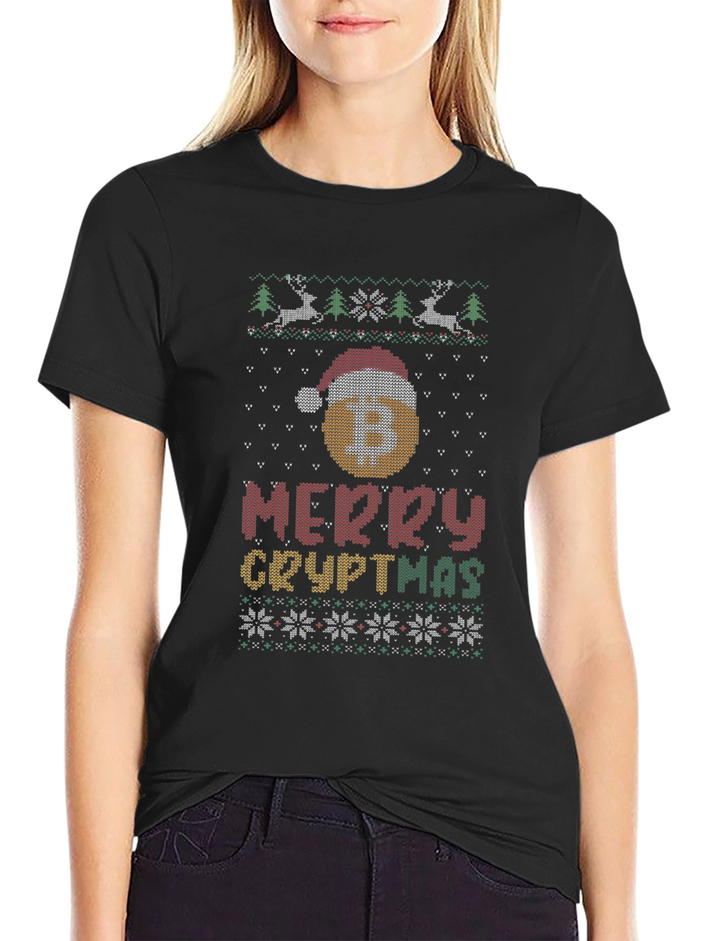 Merry Cryptmas Bitcoin Holiday T-Shirt