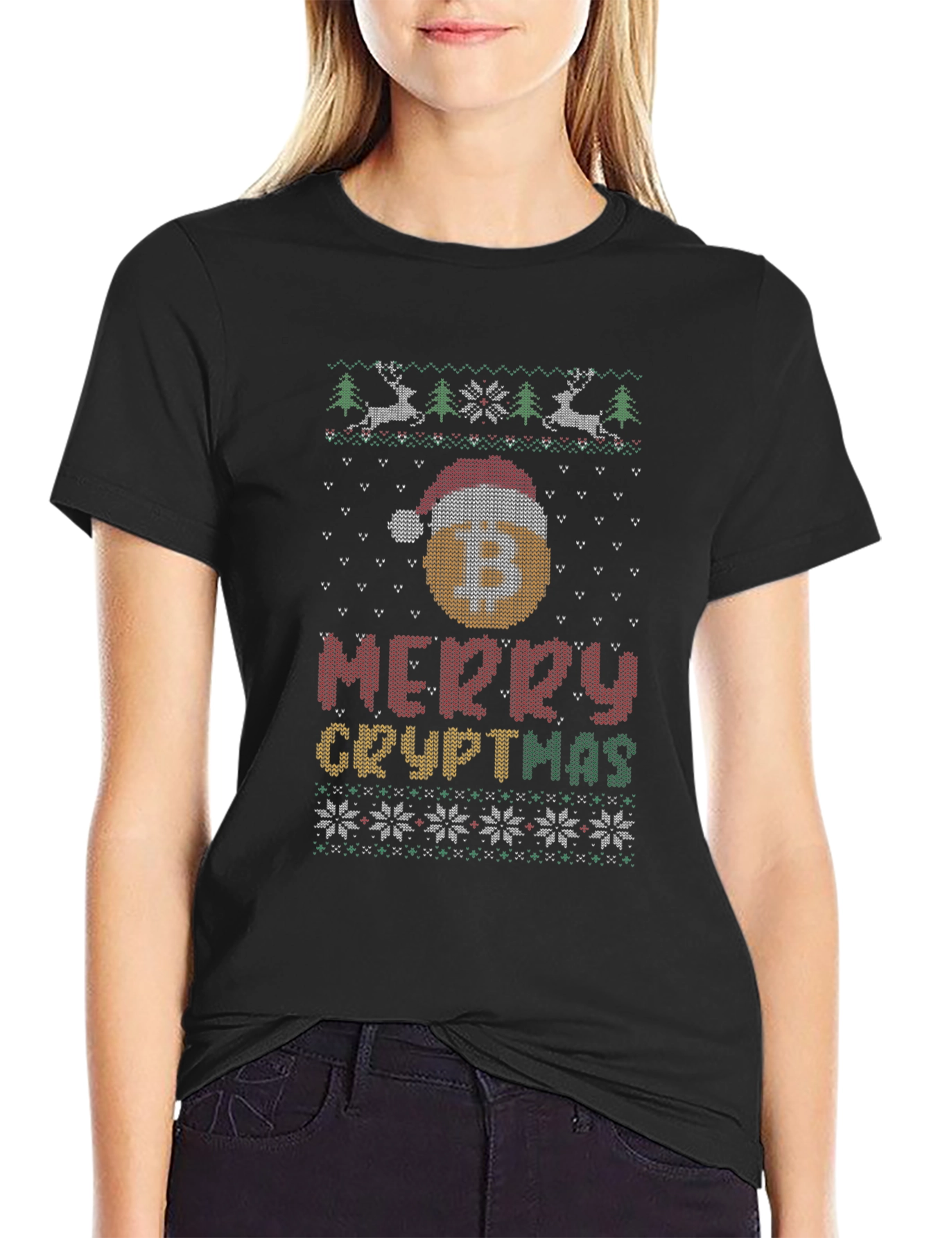 Merry Cryptmas Bitcoin Holiday T-Shirt