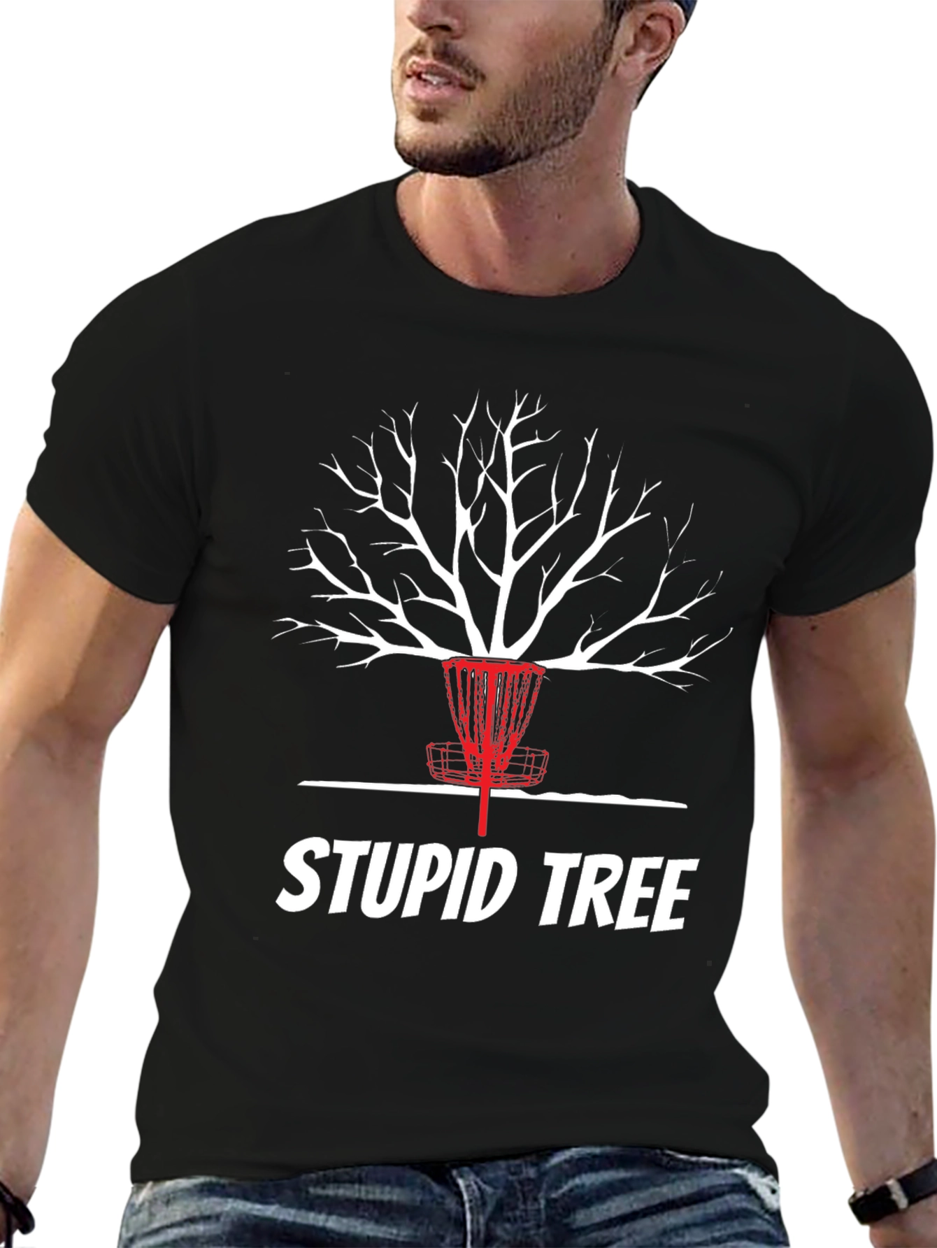 Stupid Tree Disc Golf T-Shirt - Funny Disc Golf Tee