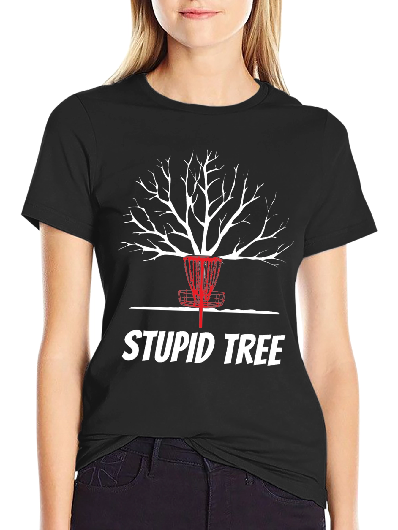 Stupid Tree Disc Golf T-Shirt - Funny Disc Golf Tee