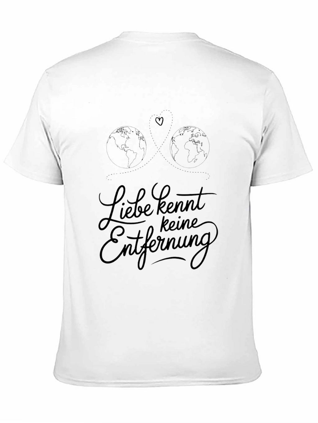 Liebe Kennt Keine Entfernung Black T-Shirt