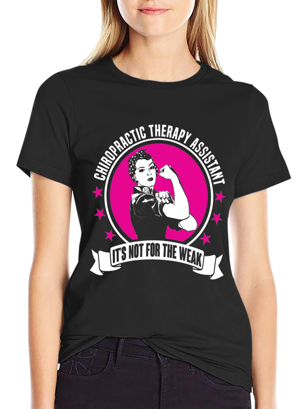 Chiropractic Therapy Assistant T-Shirt - Strong Women