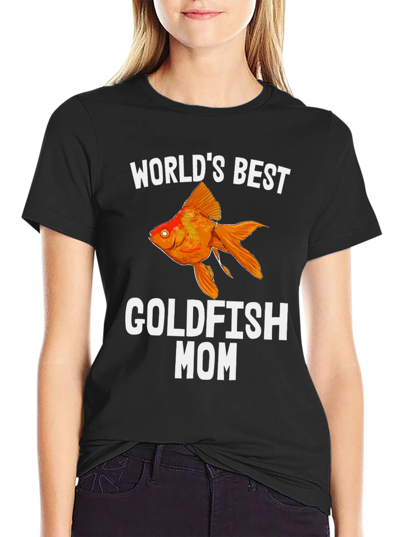 Worlds Best Goldfish Mom T-Shirt