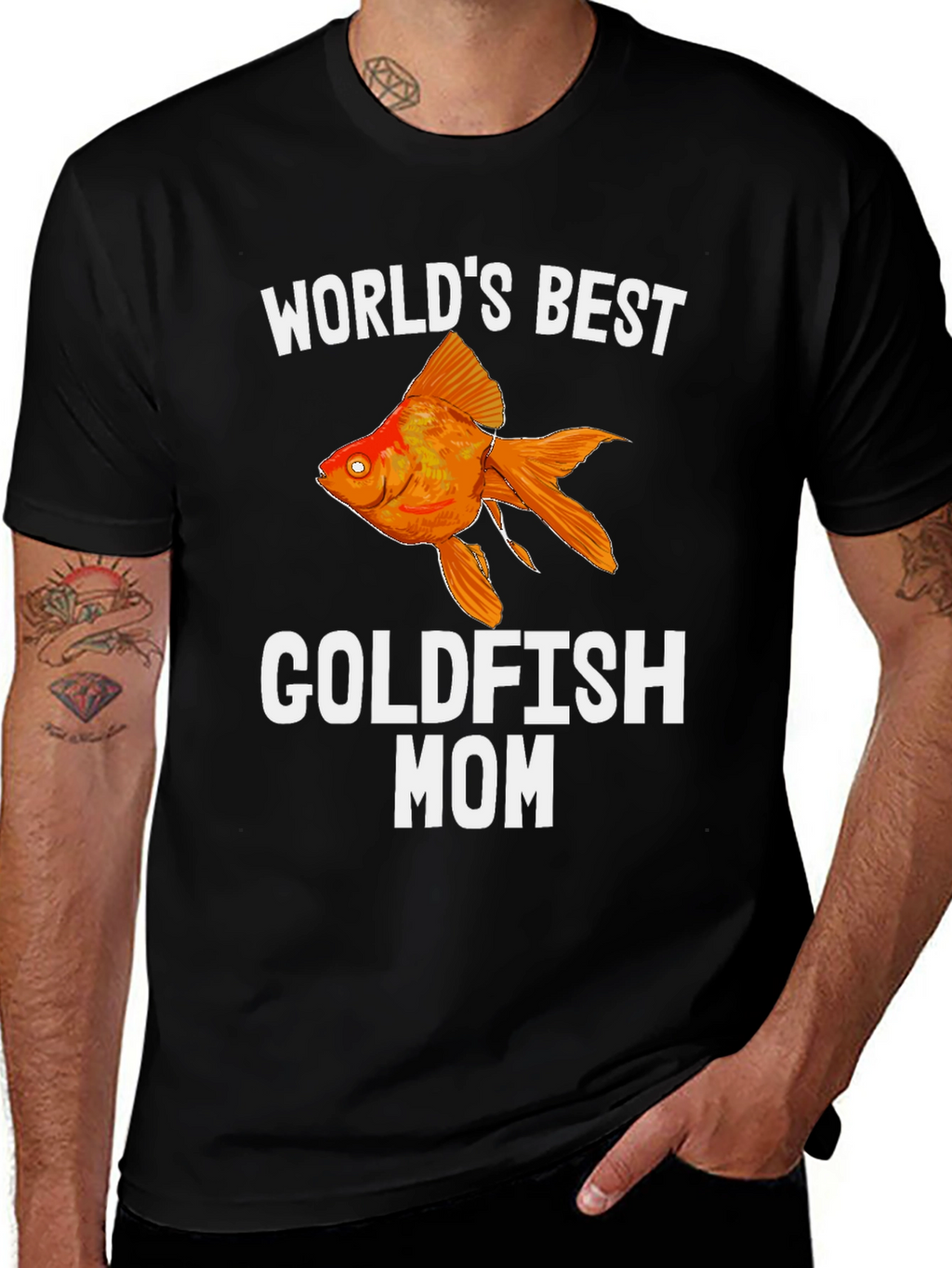 Worlds Best Goldfish Mom T-Shirt