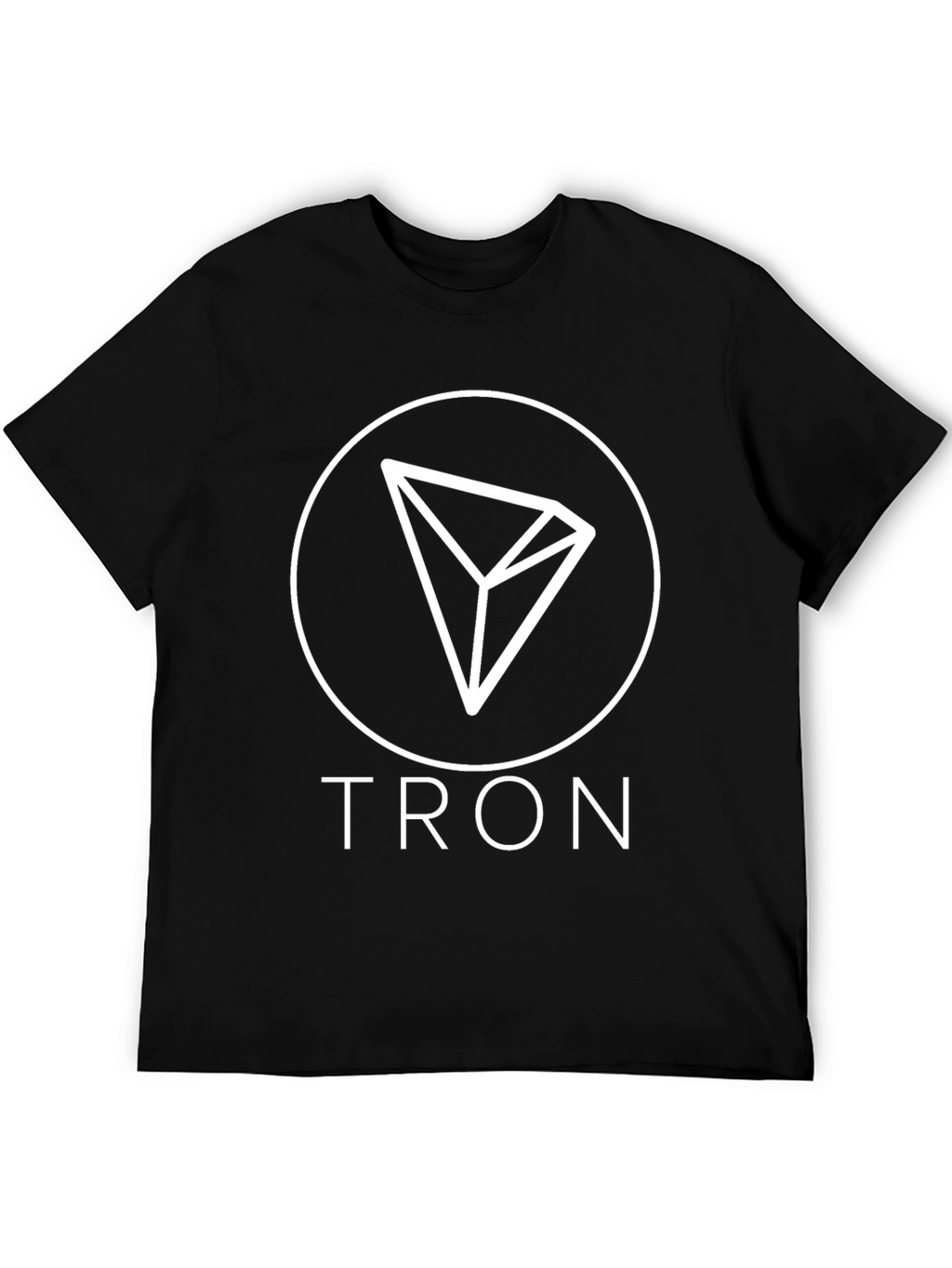 Tron Cryptocurrency T-Shirt - Black Cotton Blend