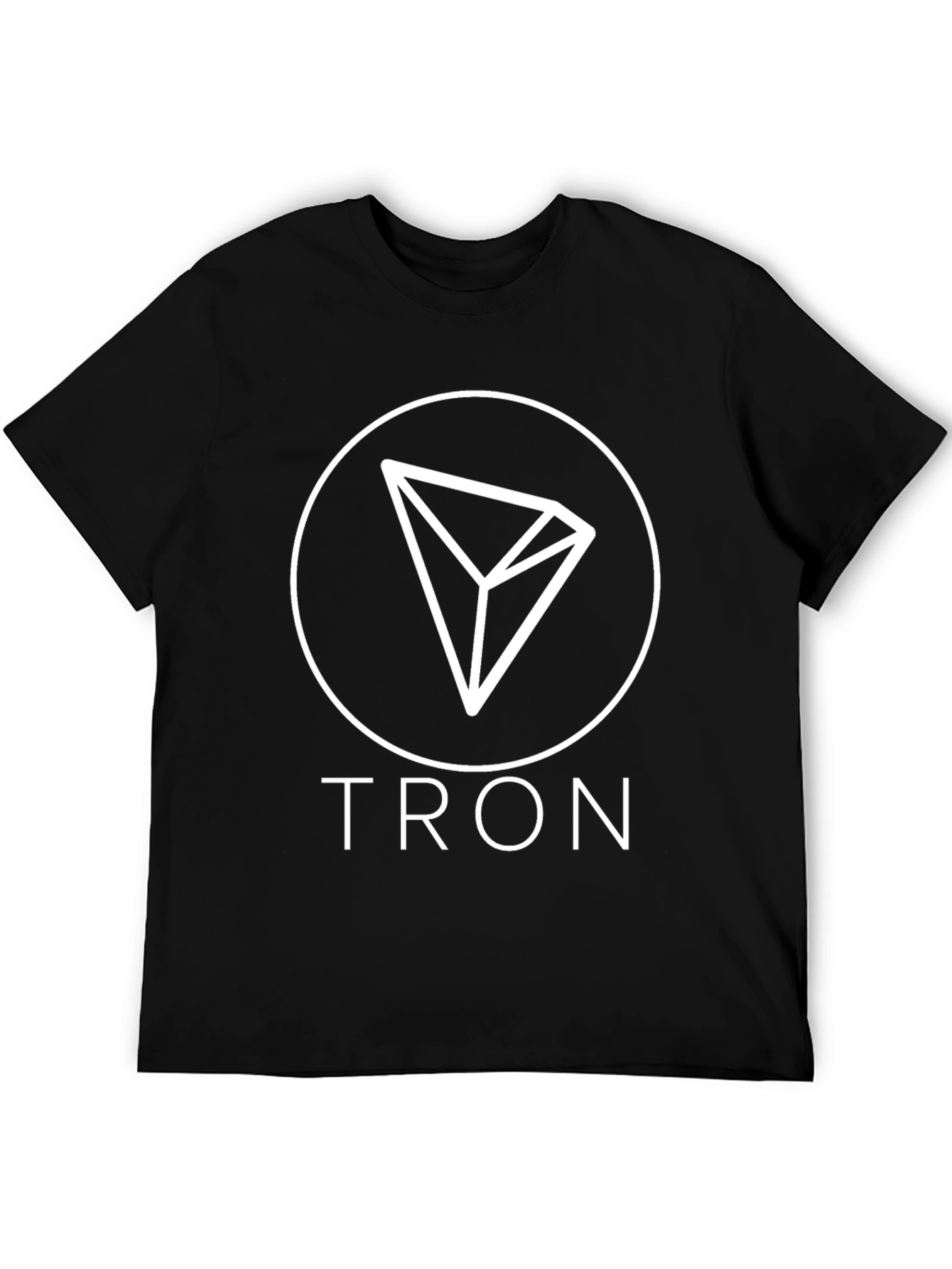 Tron Cryptocurrency T-Shirt - Black Cotton Blend