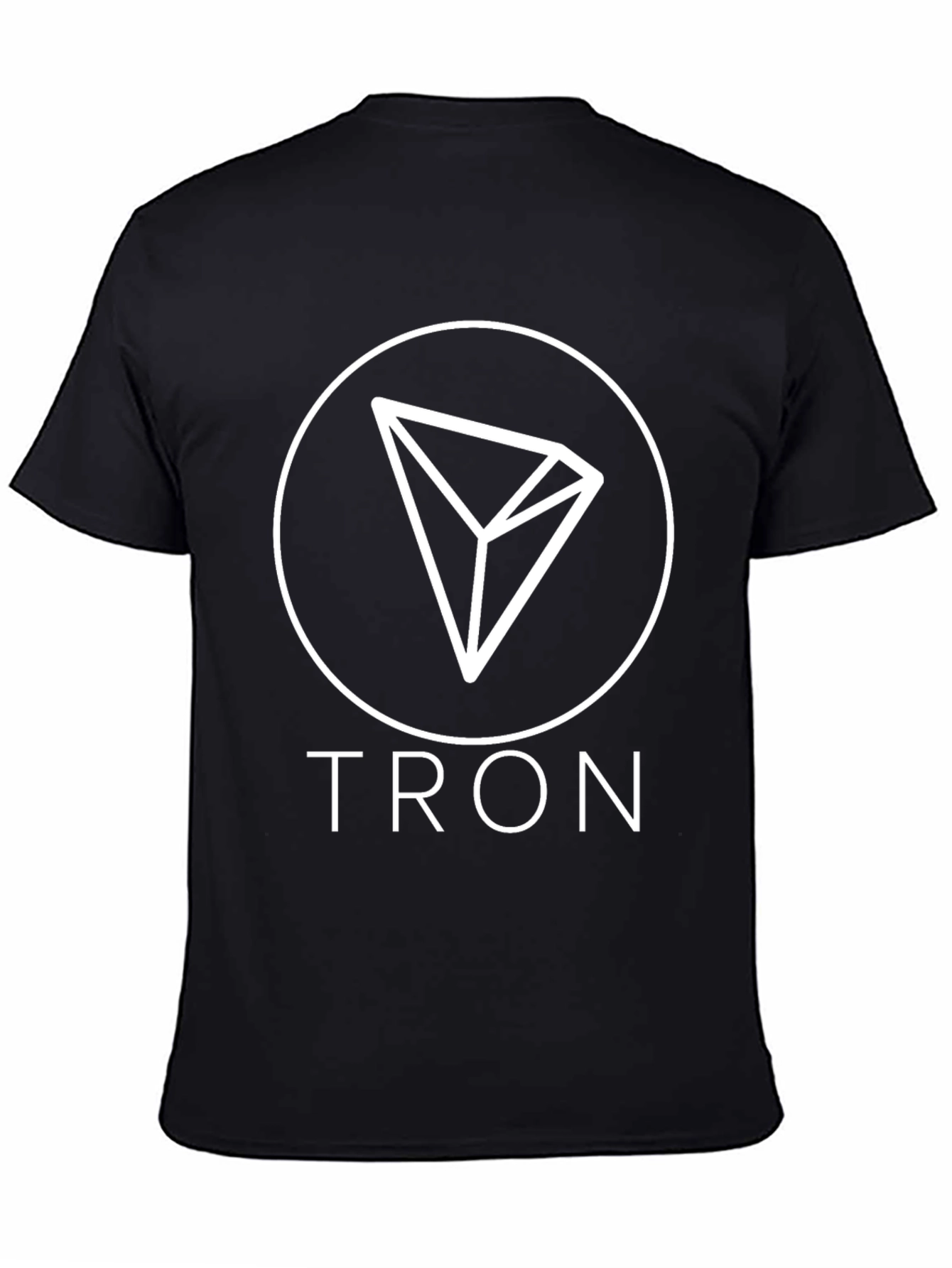 Tron Cryptocurrency T-Shirt - Black Cotton Blend