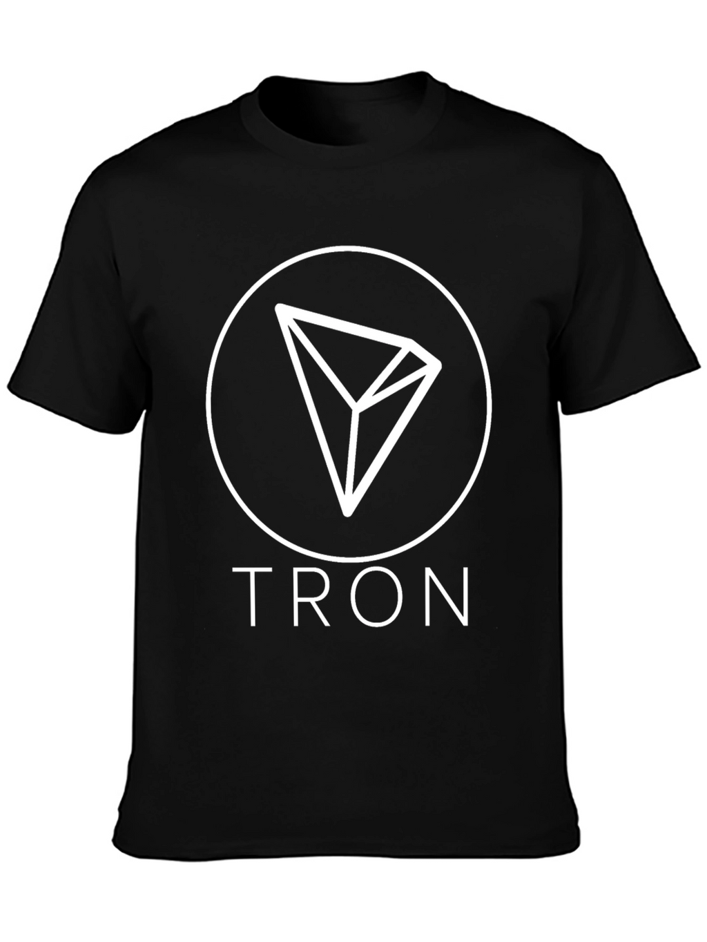 Tron Cryptocurrency T-Shirt - Black Cotton Blend
