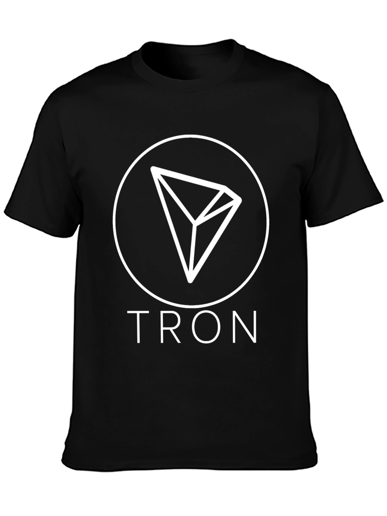 Tron Cryptocurrency T-Shirt - Black Cotton Blend