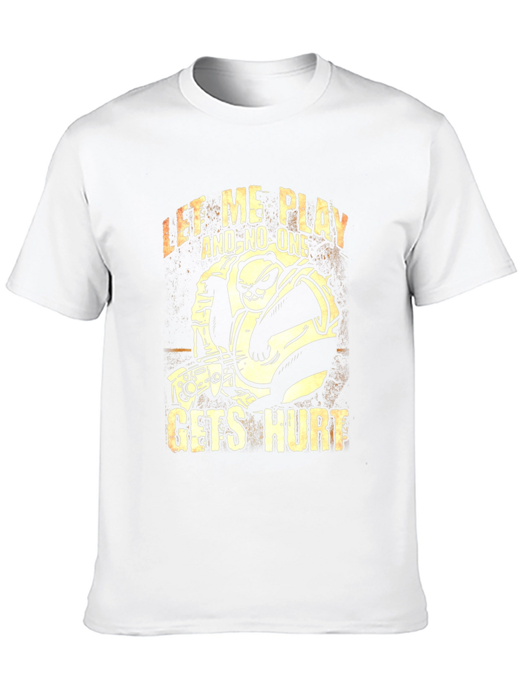 Gamer Panda Graphic T-Shirt - Let Me Play Design