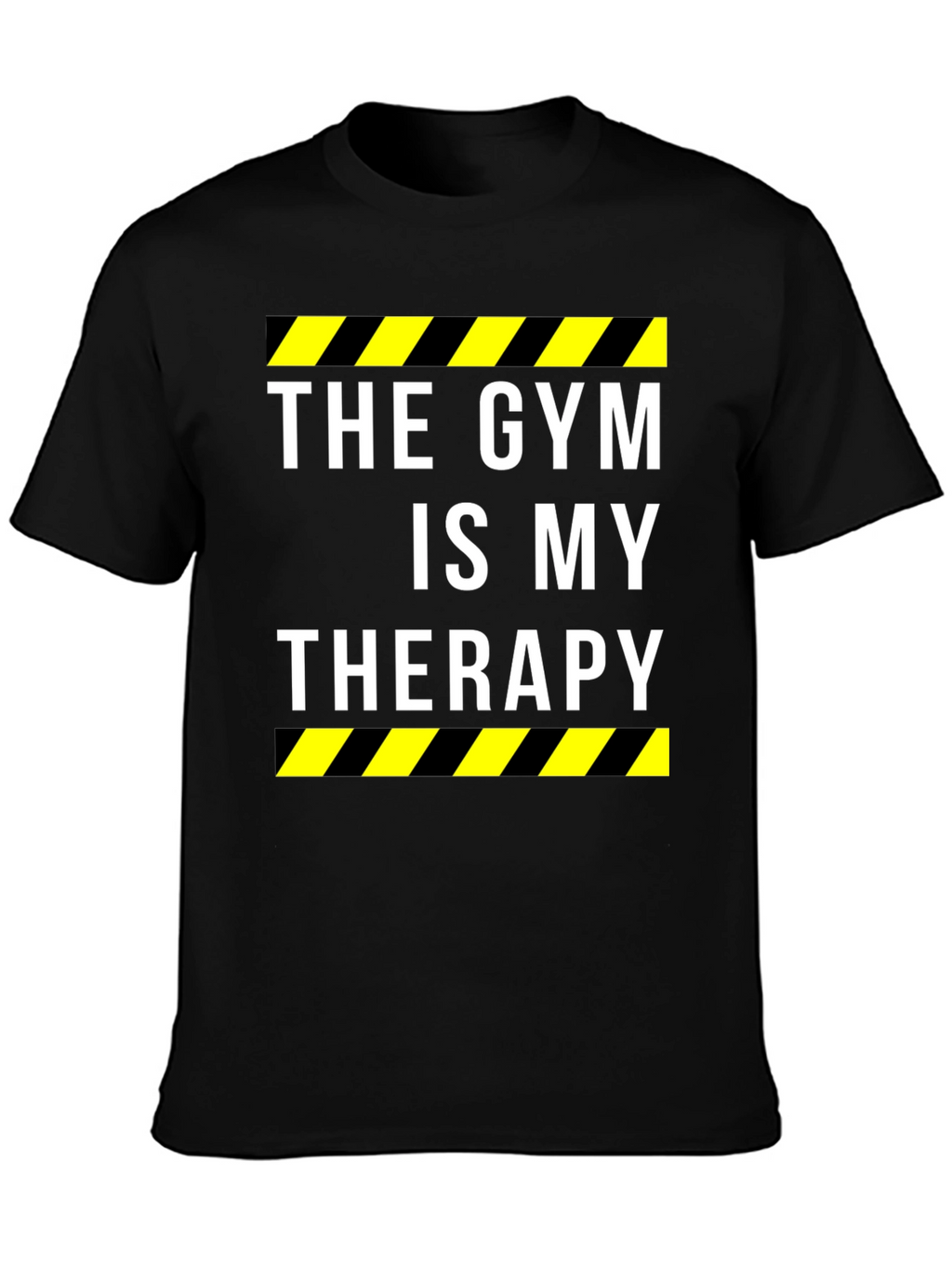 Gym Therapy Black Graphic T-Shirt for Men