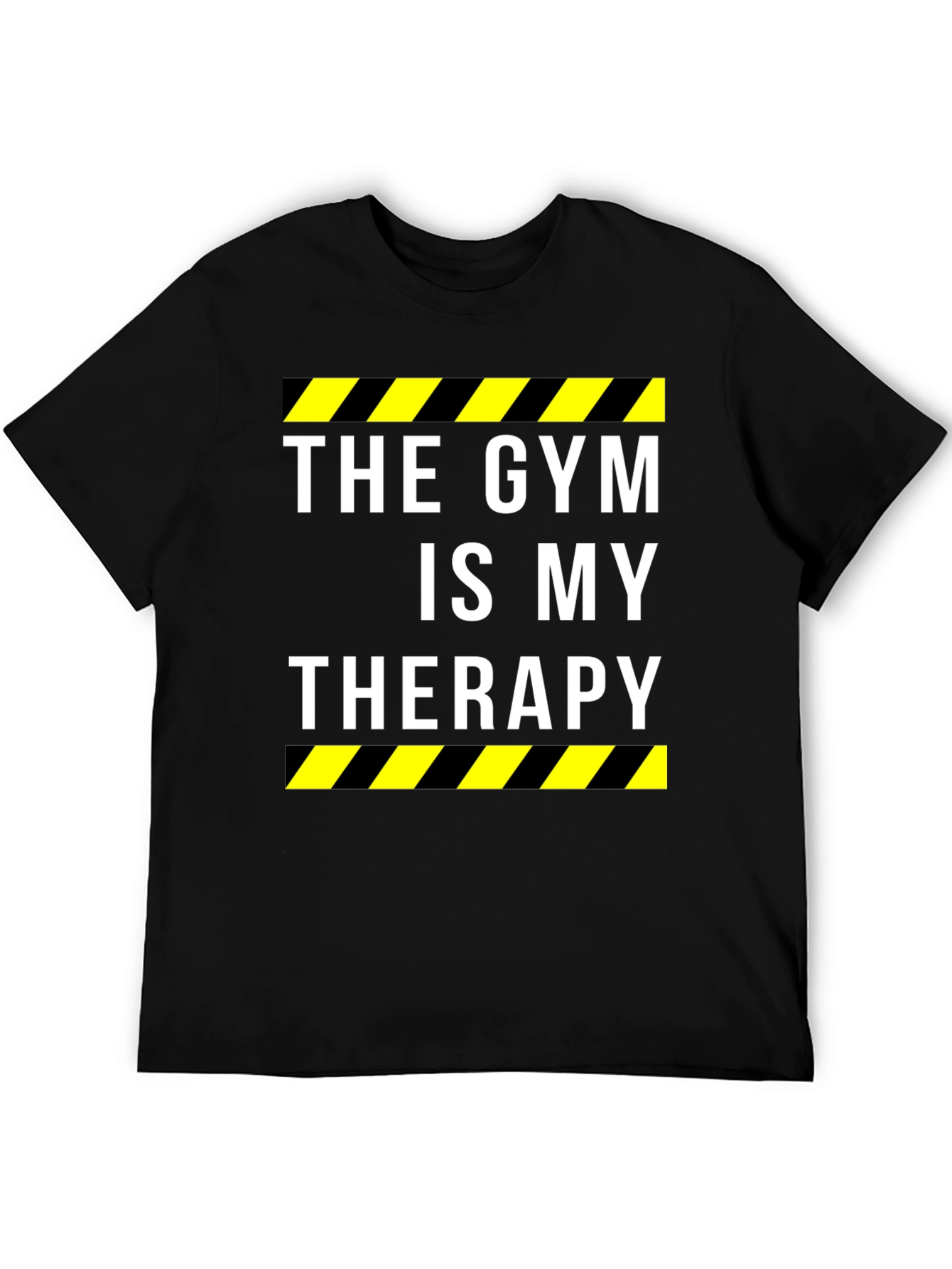 Gym Therapy Black Graphic T-Shirt for Men
