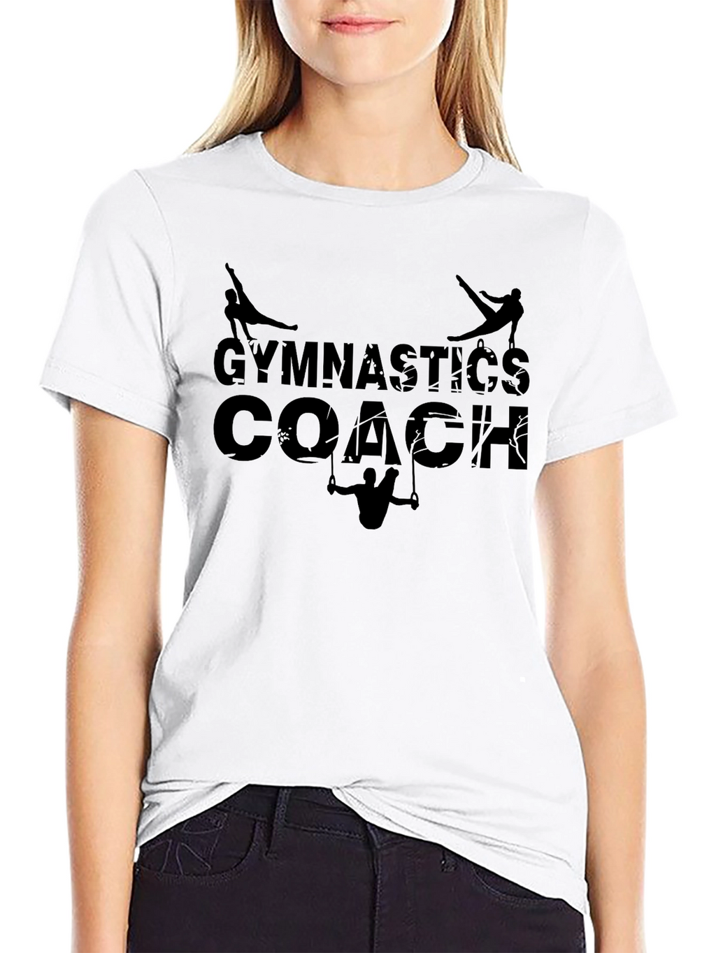 Gymnastics Coach Black T-Shirt
