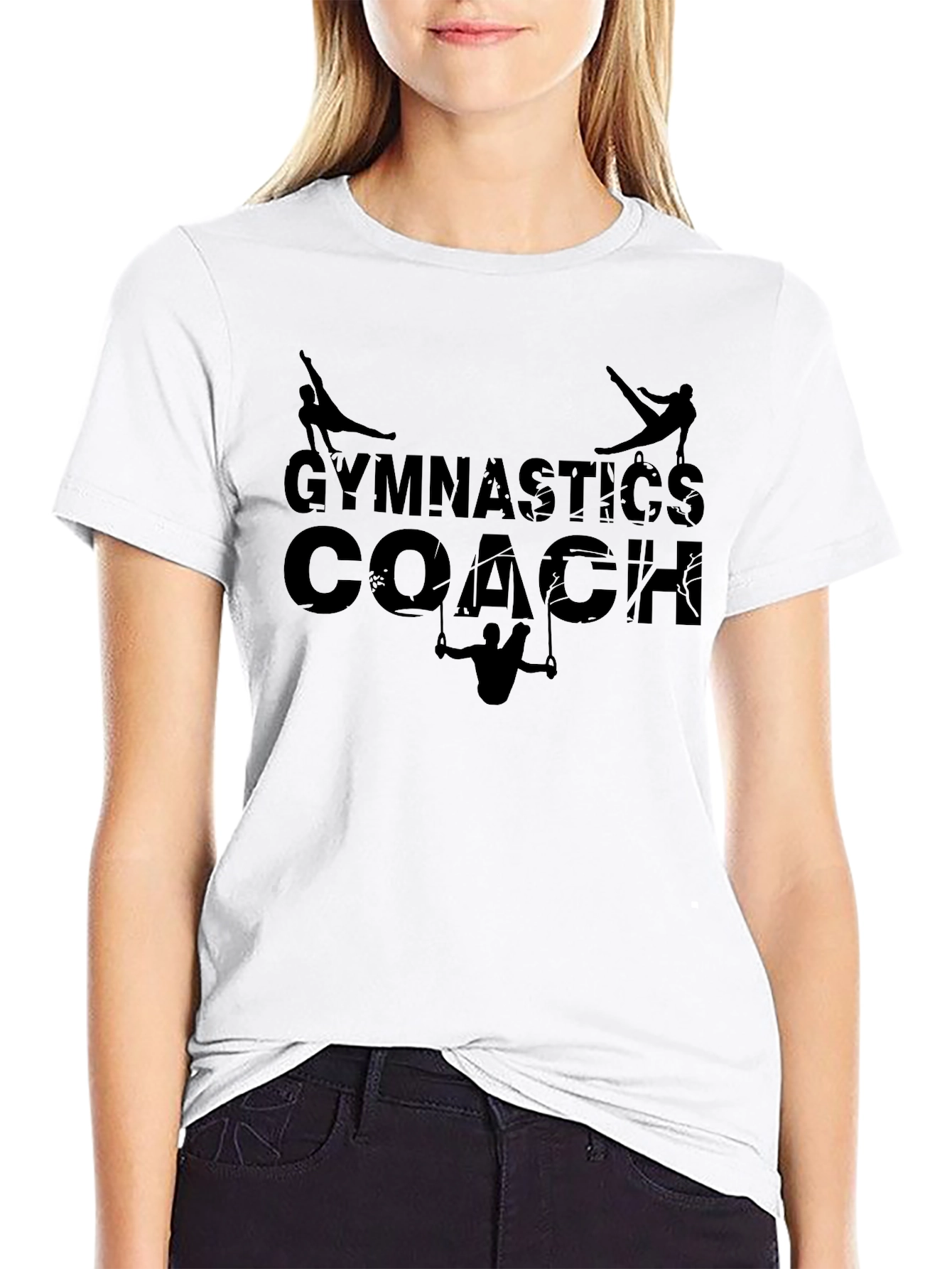 Gymnastics Coach Black T-Shirt