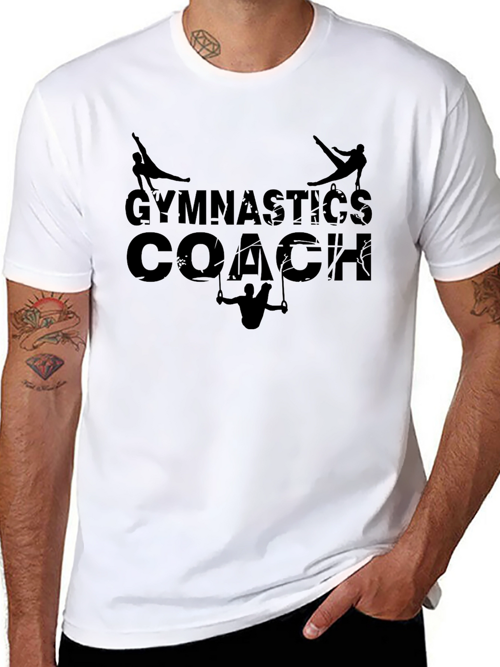Gymnastics Coach Black T-Shirt
