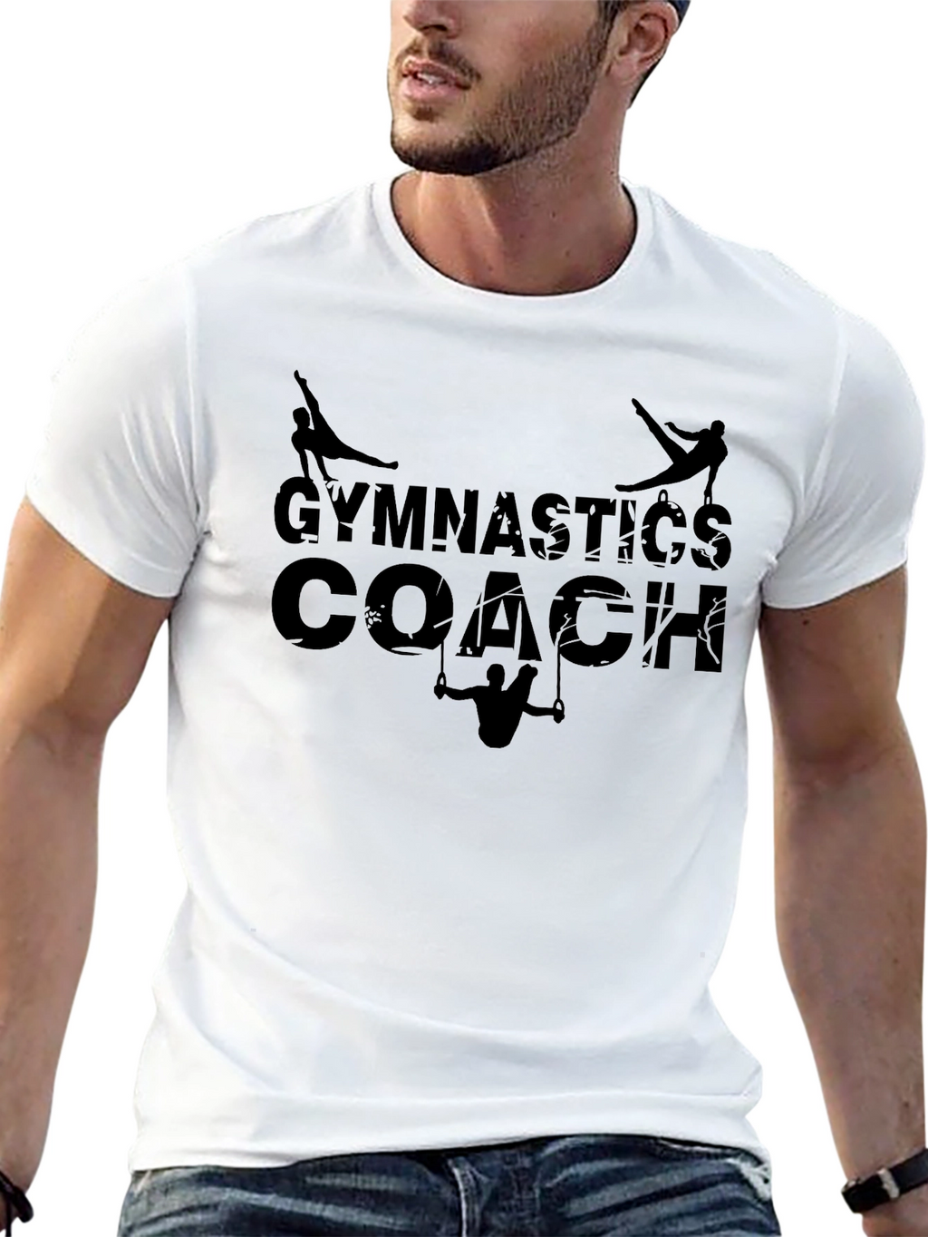 Gymnastics Coach Black T-Shirt
