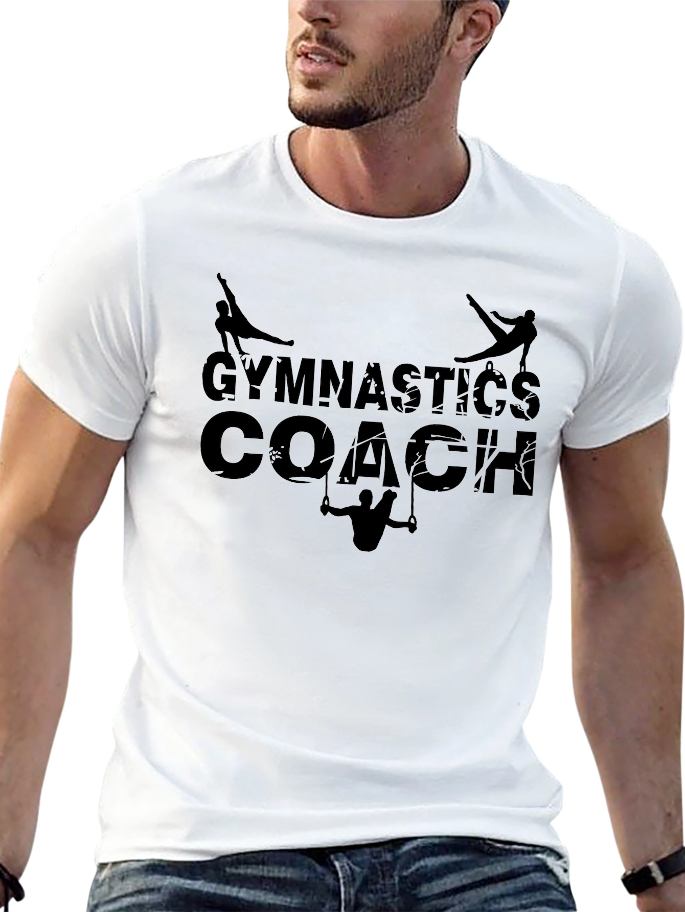 Gymnastics Coach Black T-Shirt
