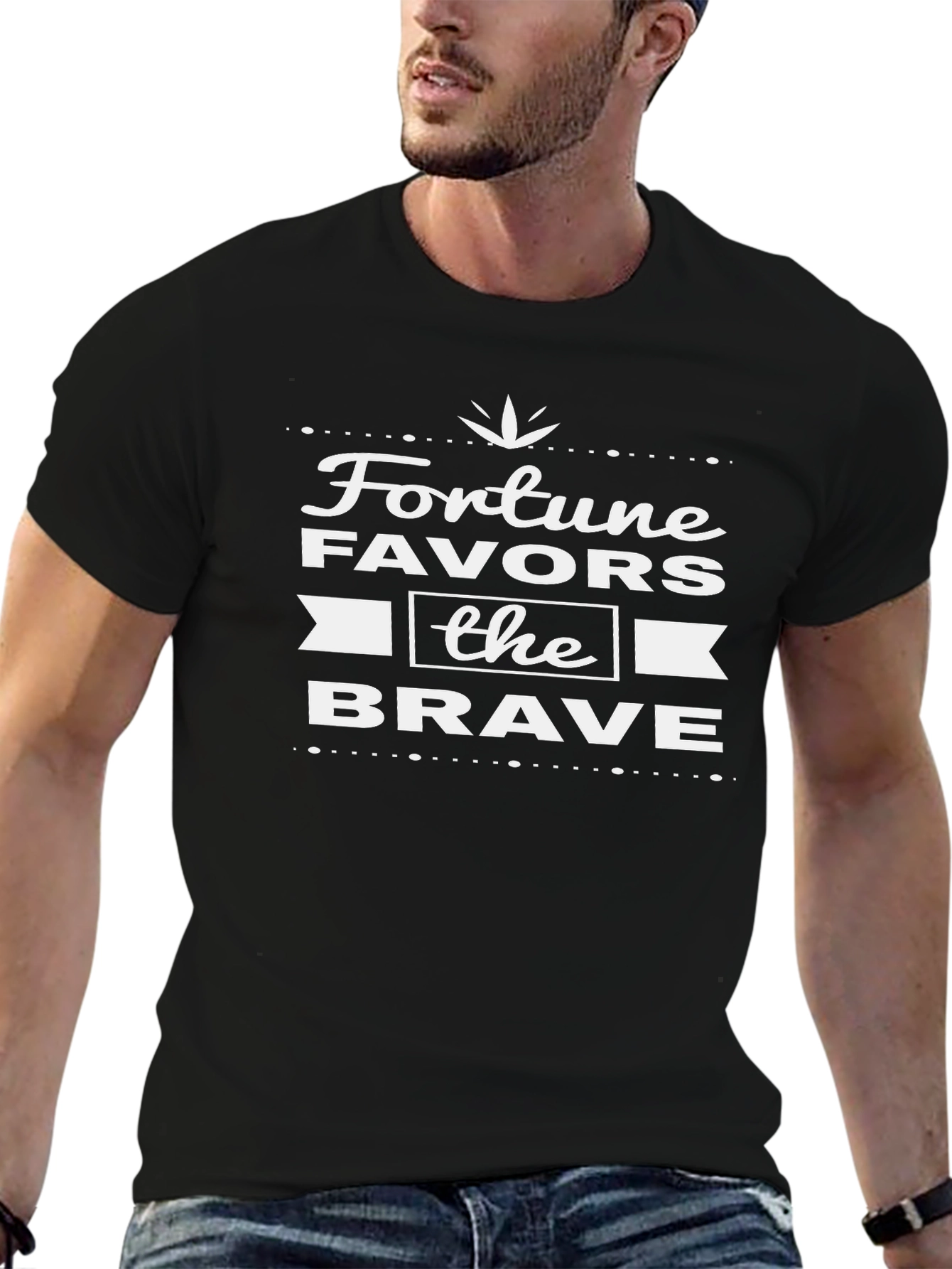 Fortune Favors the Brave Graphic T-Shirt