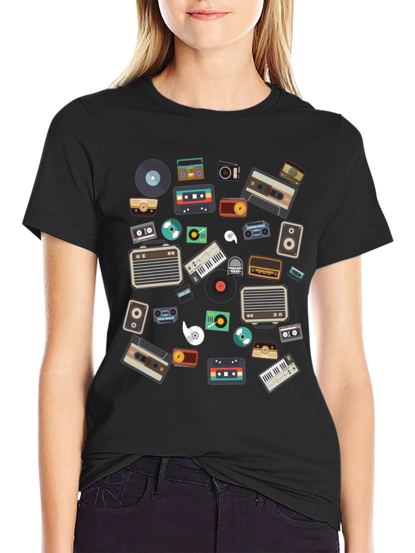 Retro Music Graphic T-Shirt - Vintage Style Tee