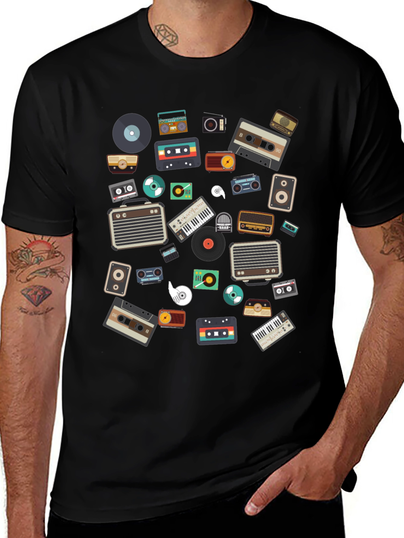 Retro Music Graphic T-Shirt - Vintage Style Tee