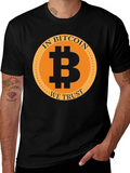 In Bitcoin We Trust Black Graphic Tee