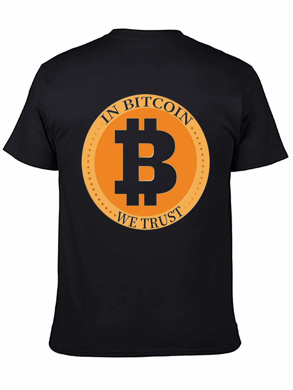 In Bitcoin We Trust Black Graphic Tee