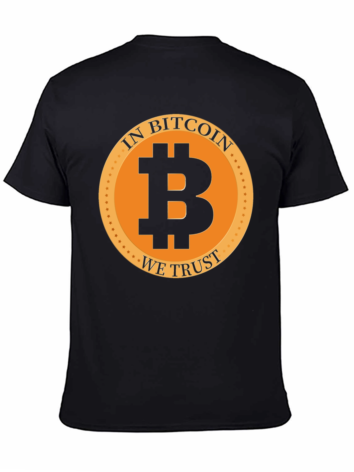 In Bitcoin We Trust Black Graphic Tee