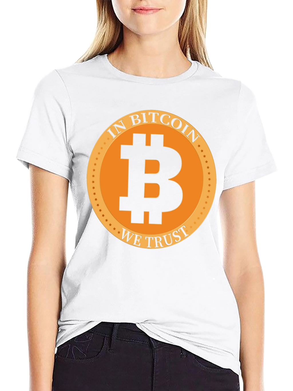 In Bitcoin We Trust Black Graphic Tee