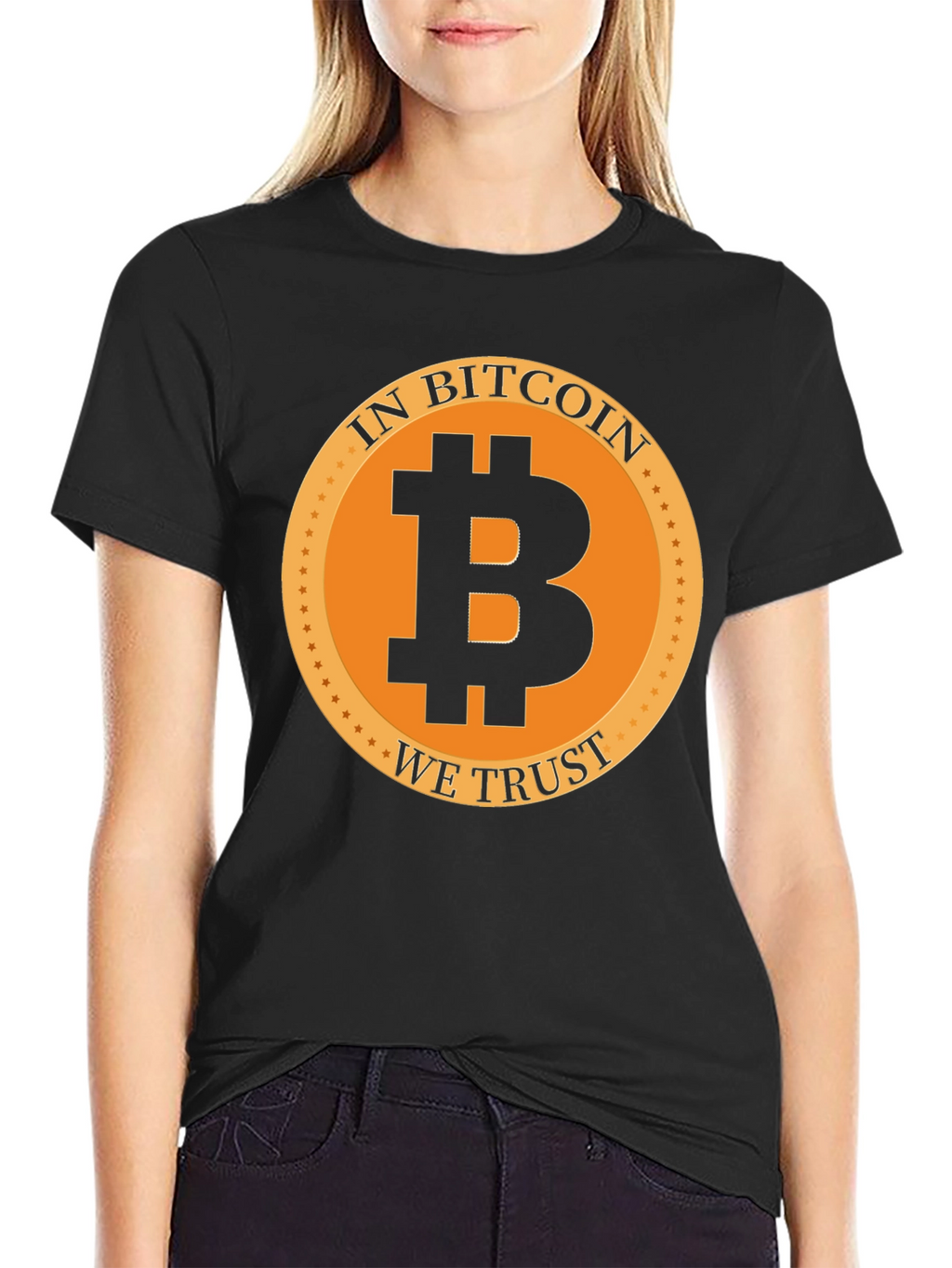 In Bitcoin We Trust Black Graphic Tee