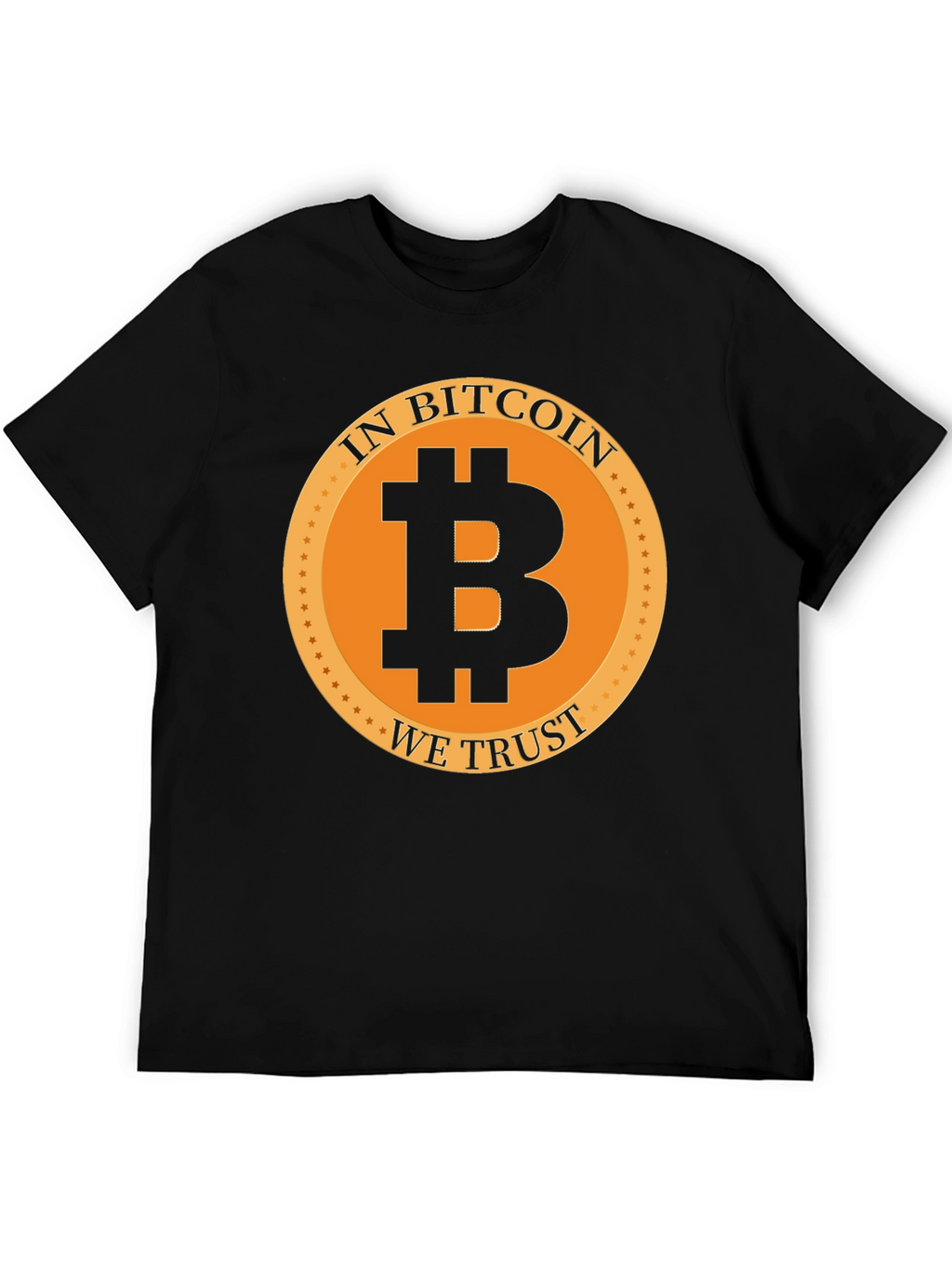In Bitcoin We Trust Black Graphic Tee