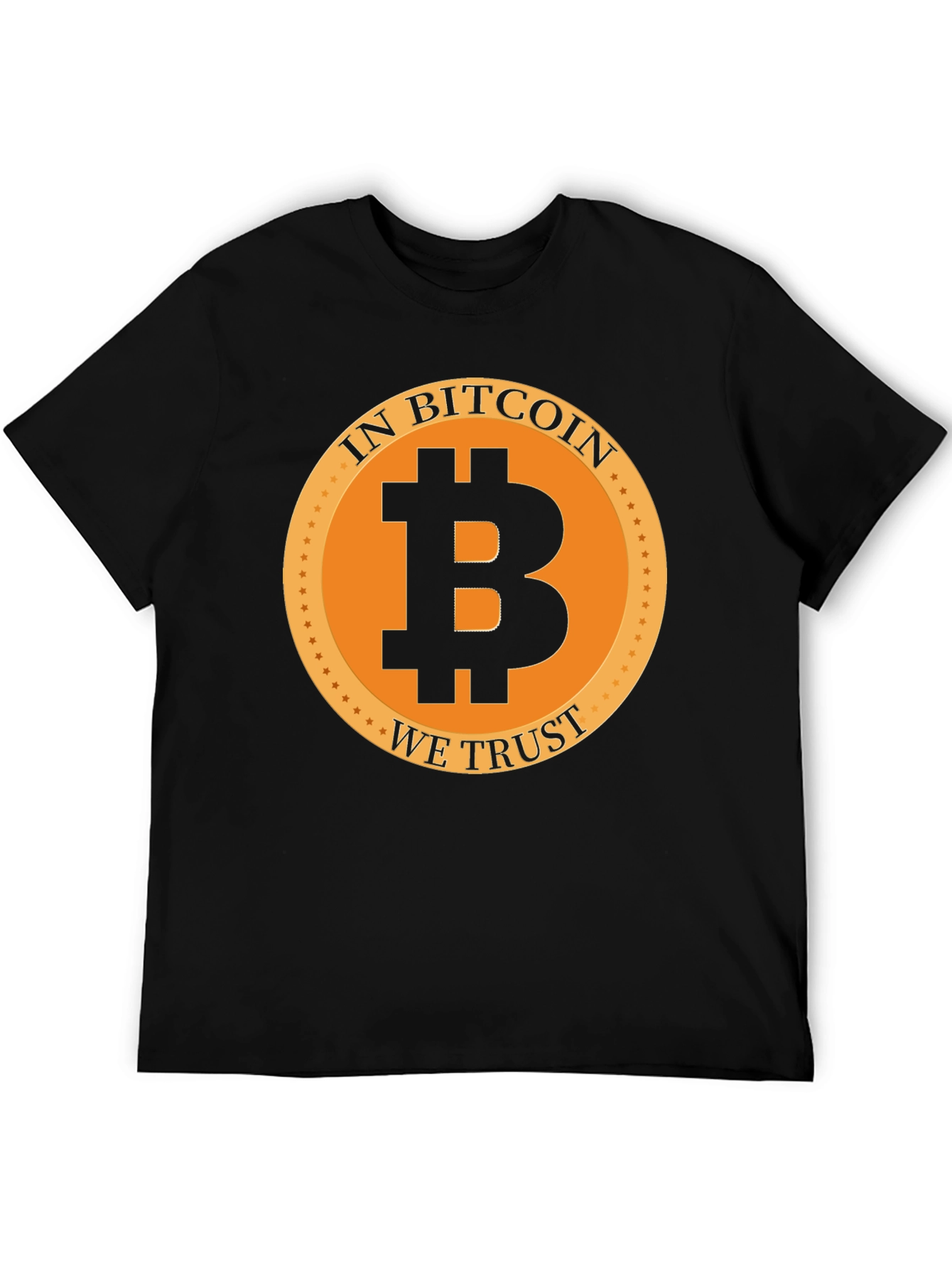 In Bitcoin We Trust Black Graphic Tee