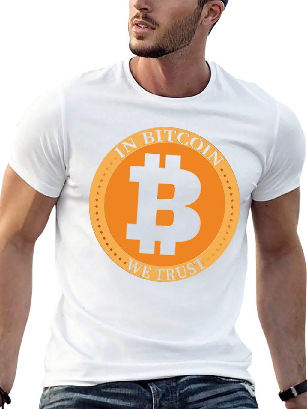 In Bitcoin We Trust Black Graphic Tee