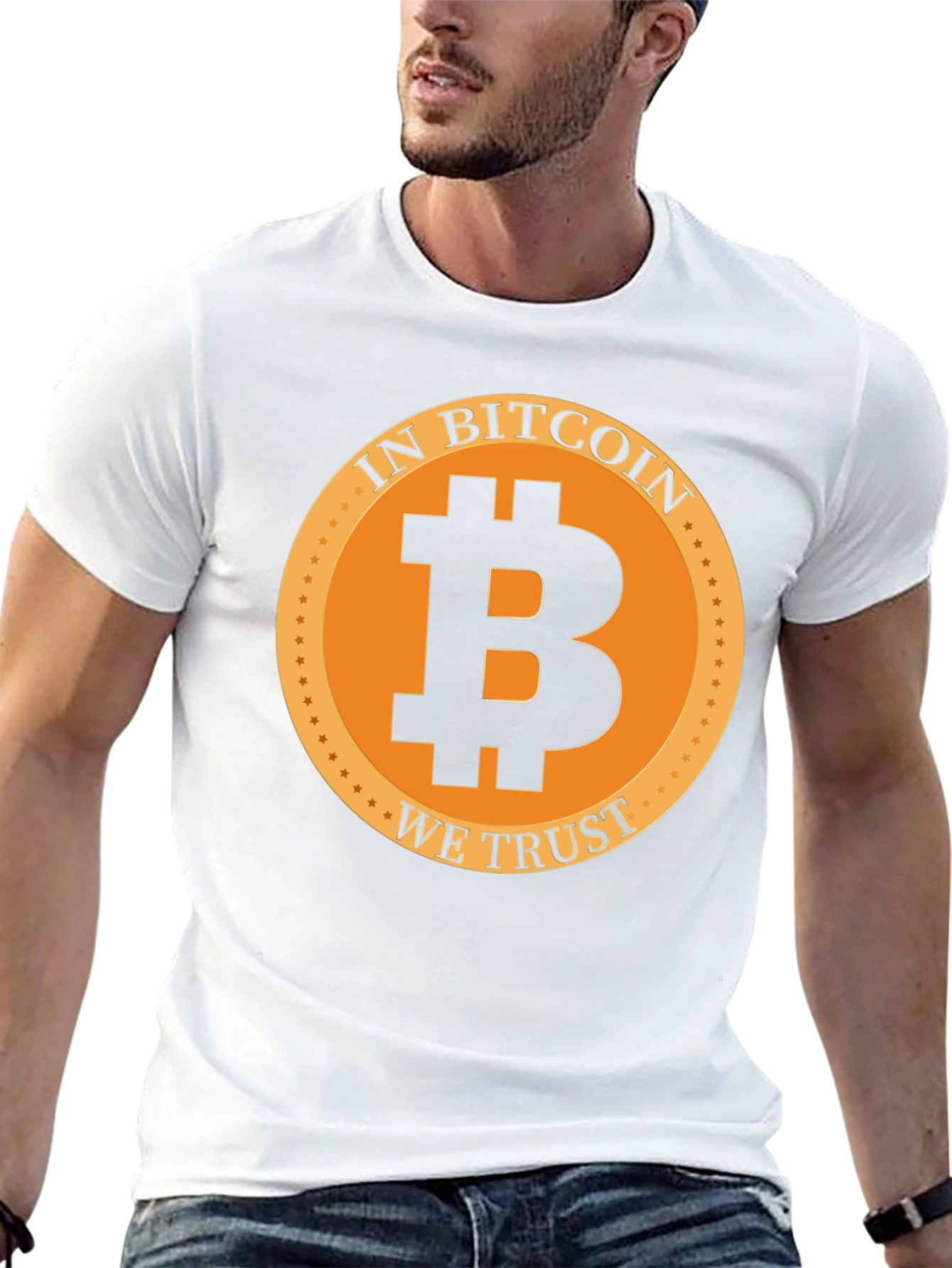 In Bitcoin We Trust Black Graphic Tee
