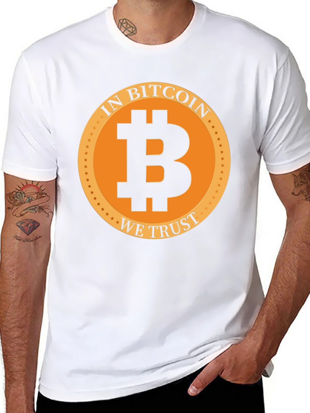 In Bitcoin We Trust Black Graphic Tee