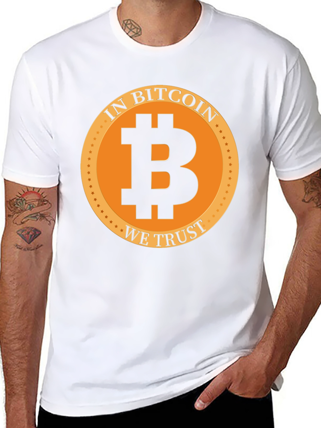 In Bitcoin We Trust Black Graphic Tee
