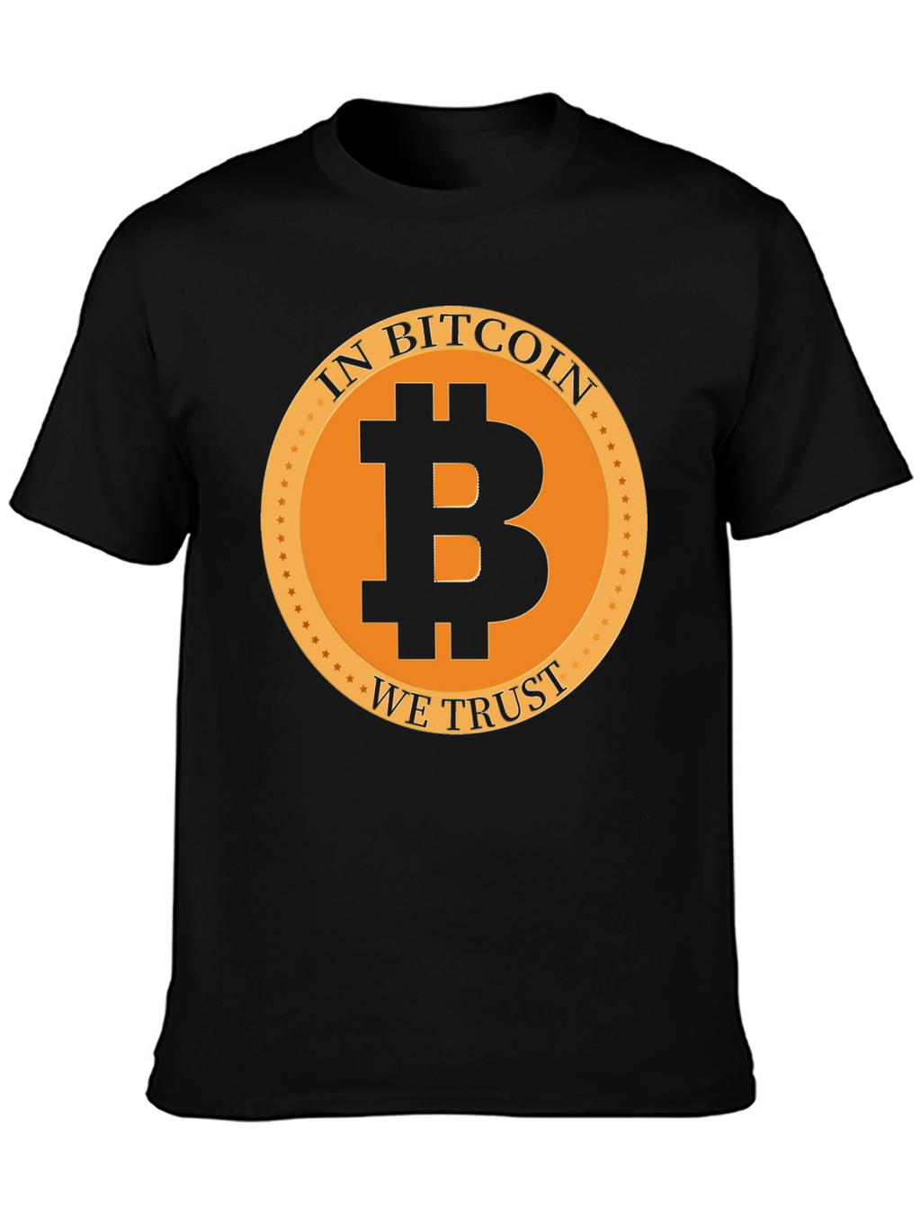 In Bitcoin We Trust Black Graphic Tee