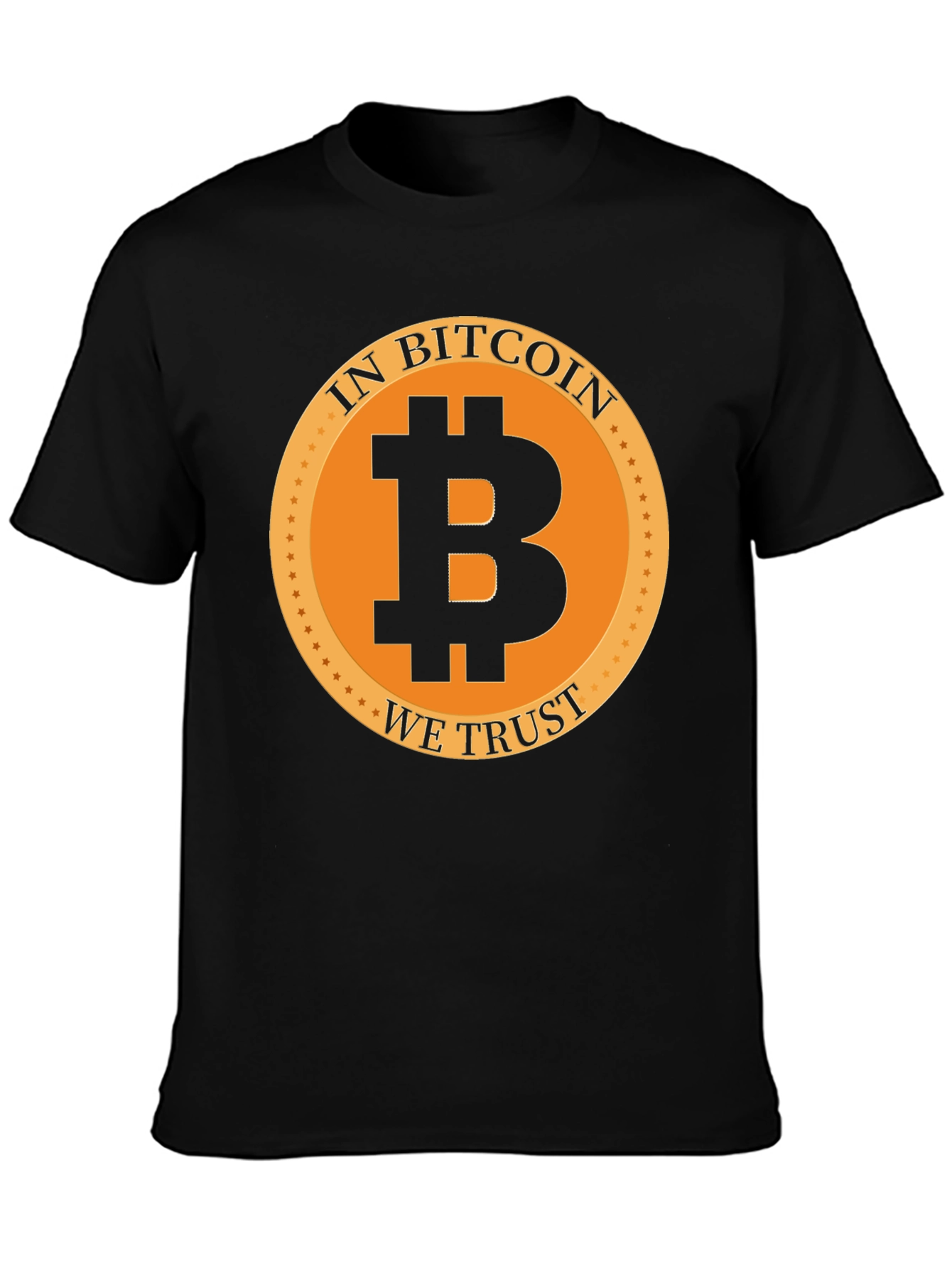 In Bitcoin We Trust Black Graphic Tee