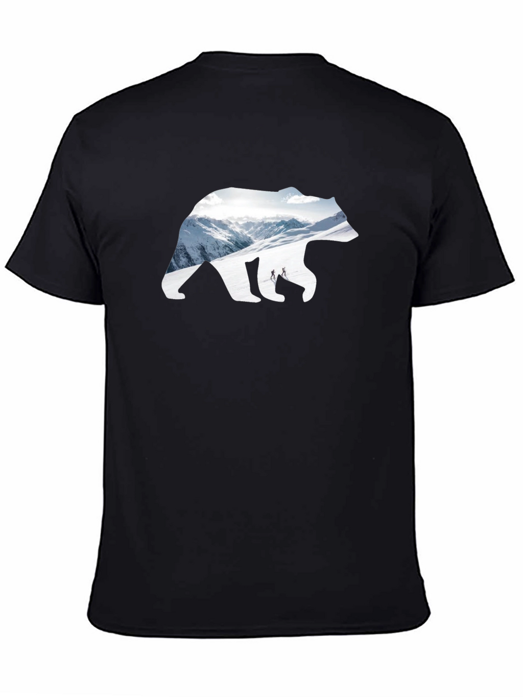 Bear Mountain Graphic Tee - Black Cotton Blend