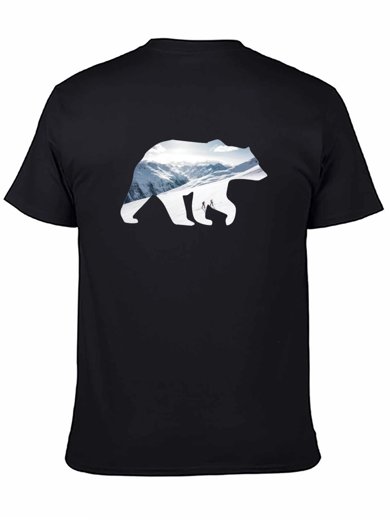 Bear Mountain Graphic Tee - Black Cotton Blend