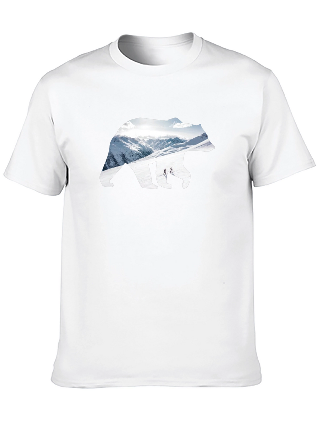 Bear Mountain Graphic Tee - Black Cotton Blend