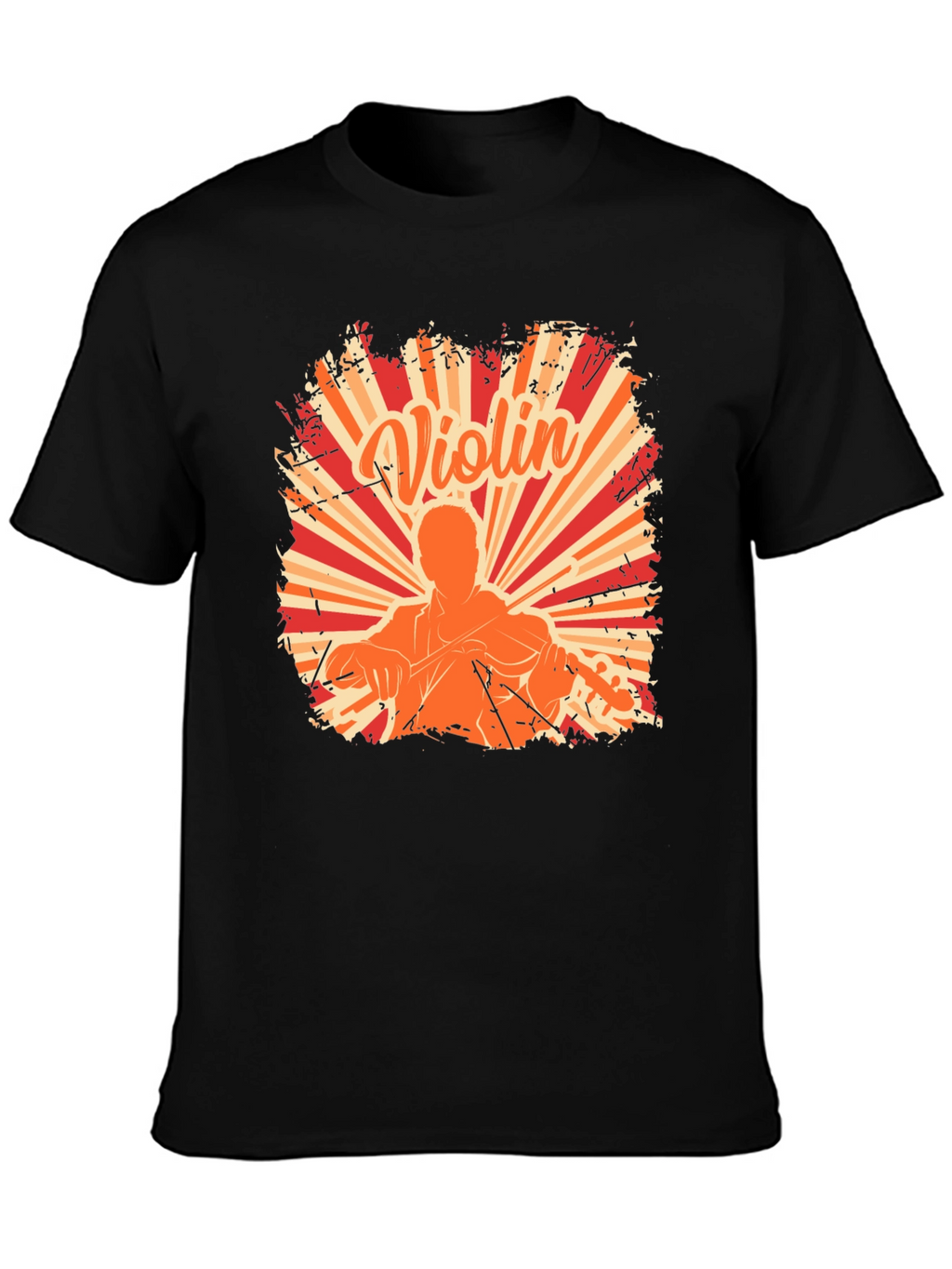 Violin Player Graphic Tee - Music Lover Shirt