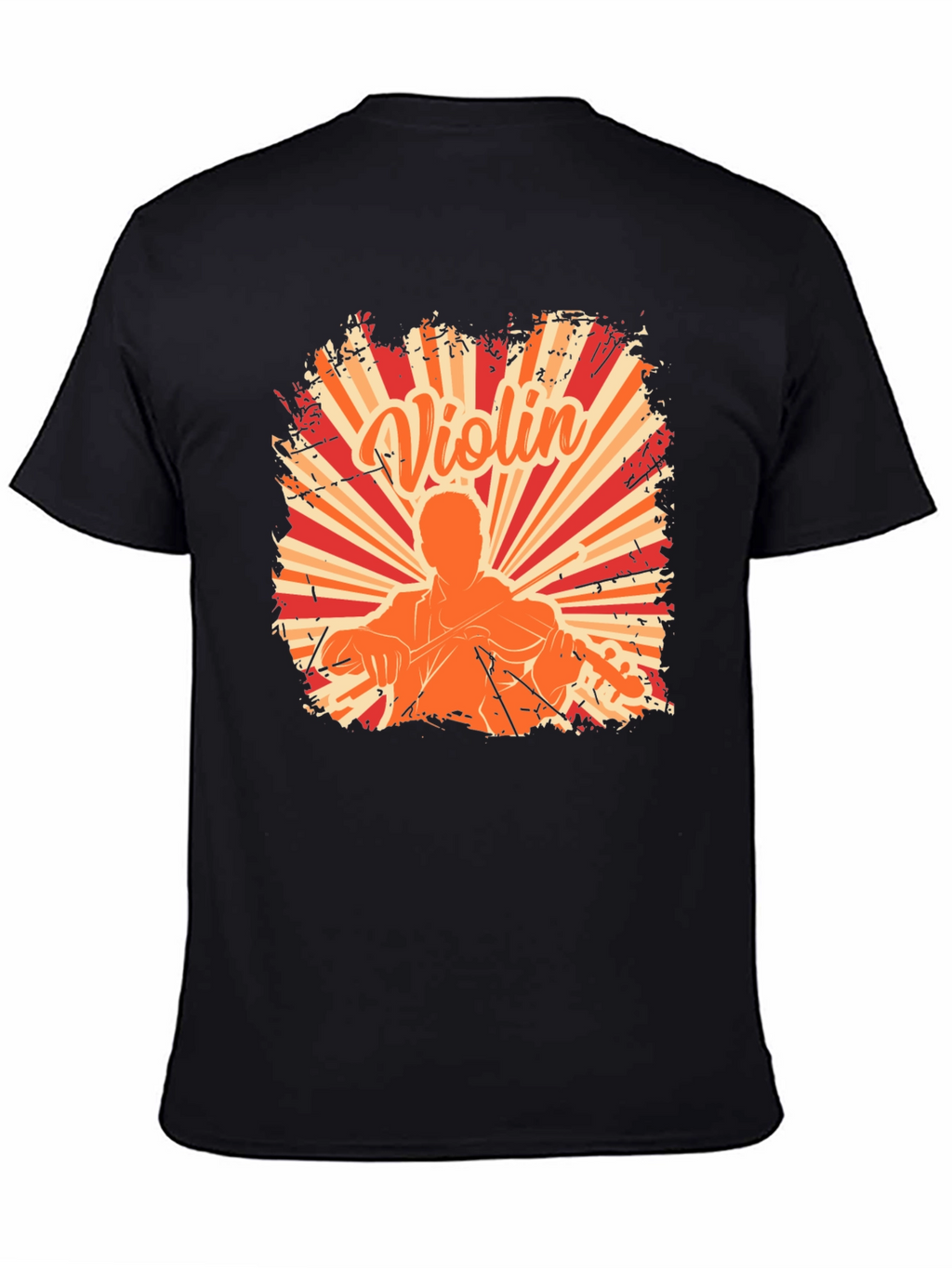 Violin Player Graphic Tee - Music Lover Shirt