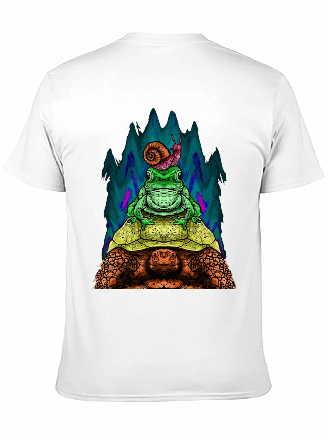 Turtle Frog and Snail Stack T-Shirt