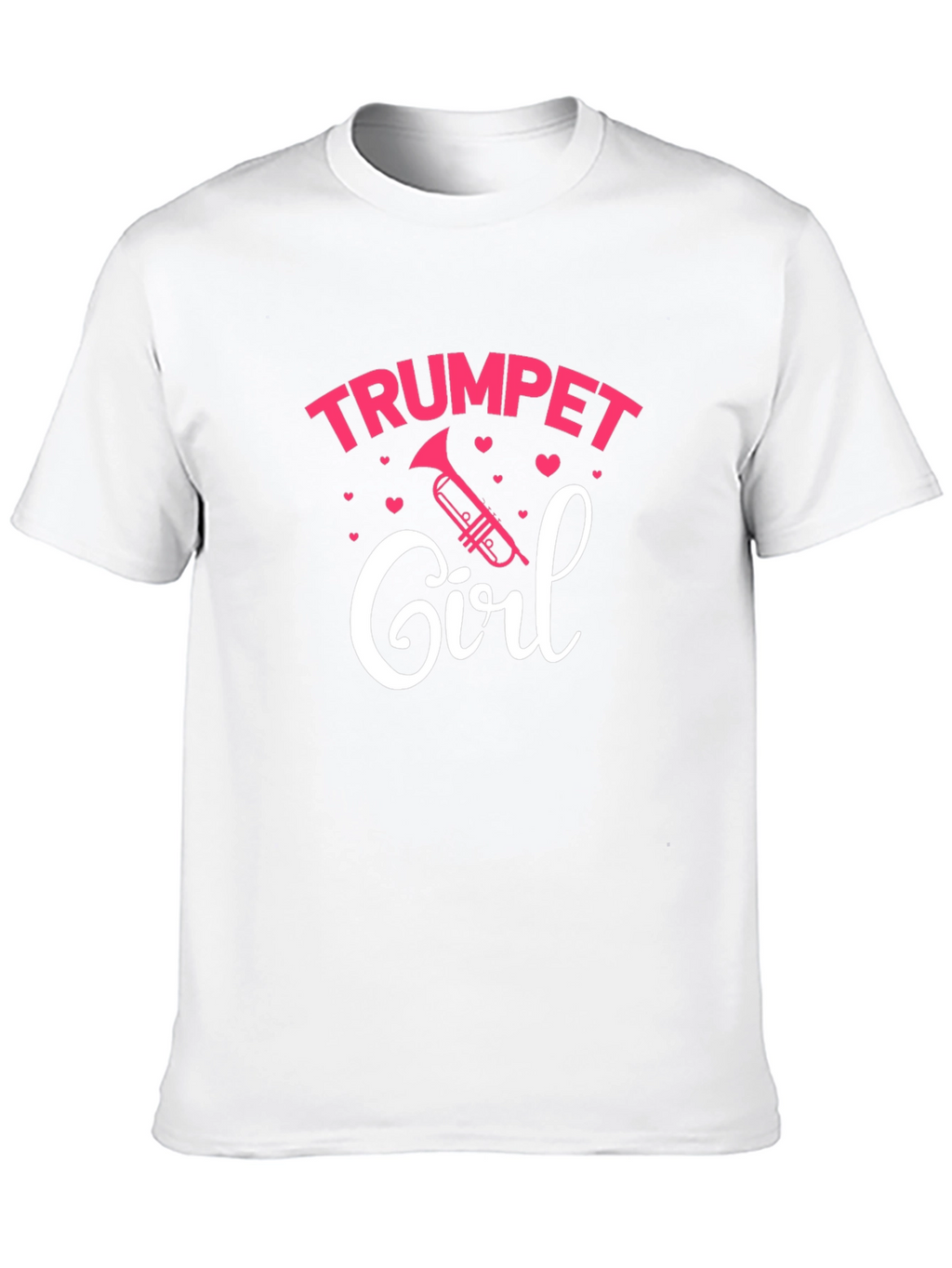 Trumpet Girl T-Shirt - Musical Gift for Women