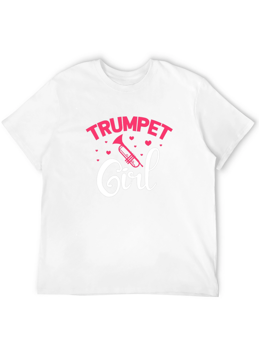 Trumpet Girl T-Shirt - Musical Gift for Women