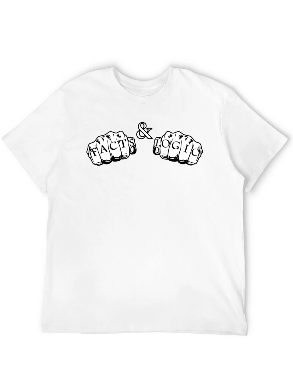 Facts & Logic Knuckle Tattoo Black T-Shirt